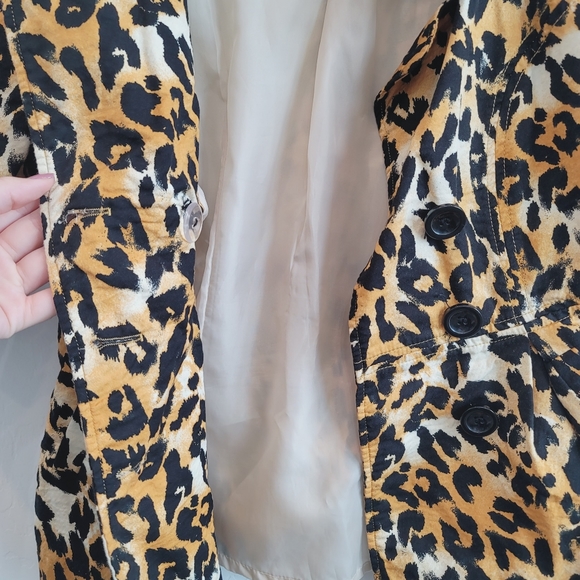 💕 Forever 21 Animal Print Blazer Jacket Women's Size XS - Picture 15 of 15